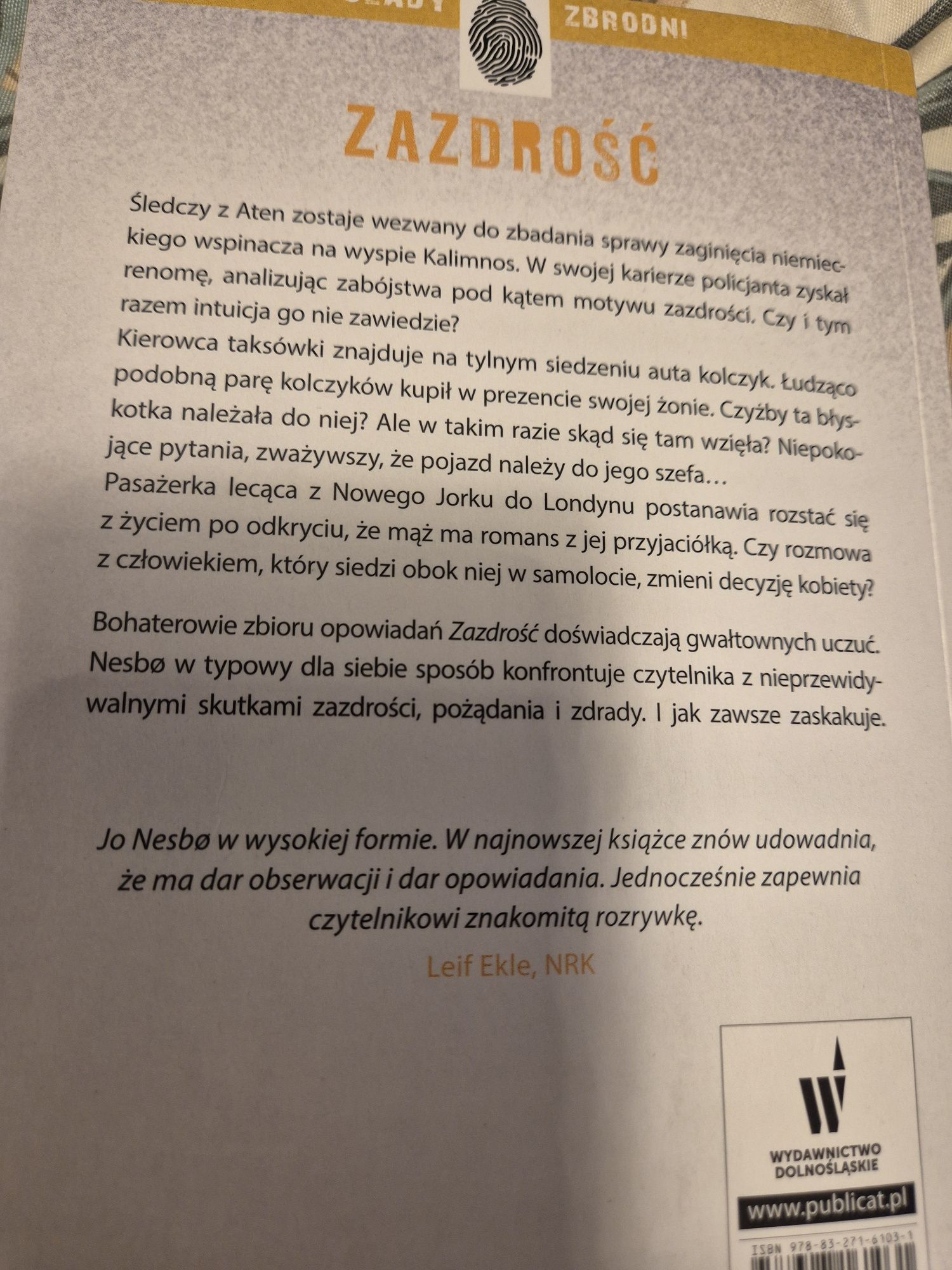 Jo Nesbo Zazdrość kryminał