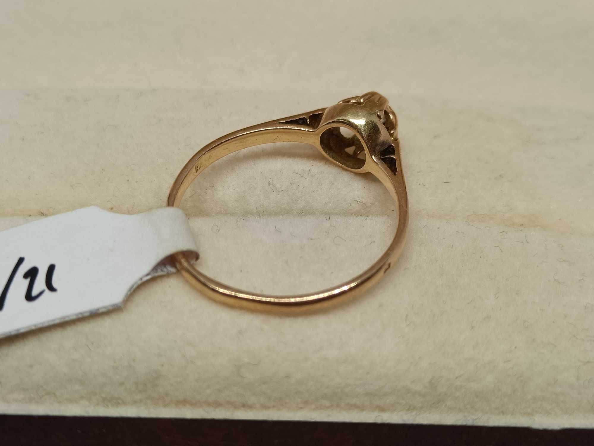 Złoty pierścionek, 14kt, 1,87g, r.17, Lombard Tarnów Słoneczna