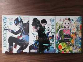 Manga Ao No Exorcist tomy 1-3, stan idealny