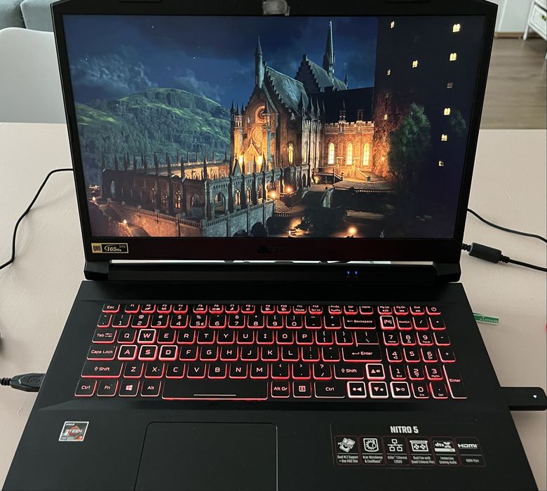 Laptop gamingowy Acer Nitro 5. Ekran 17,3” 165Hz, RTX 3070, 16 GB RAM