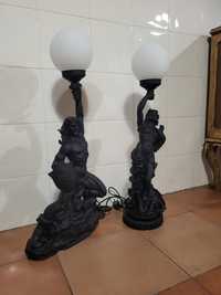 Estatuas candeeiro vintage