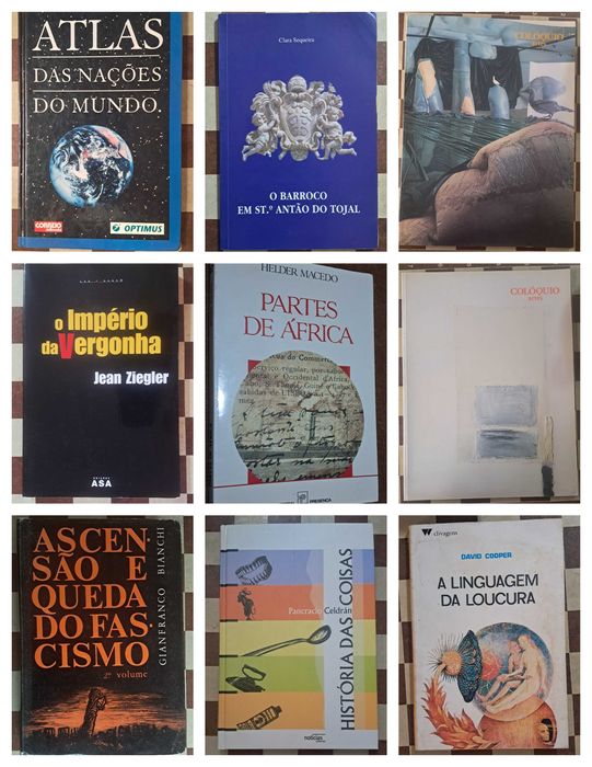 Conjunto lote 46 livros vários temas e géneros