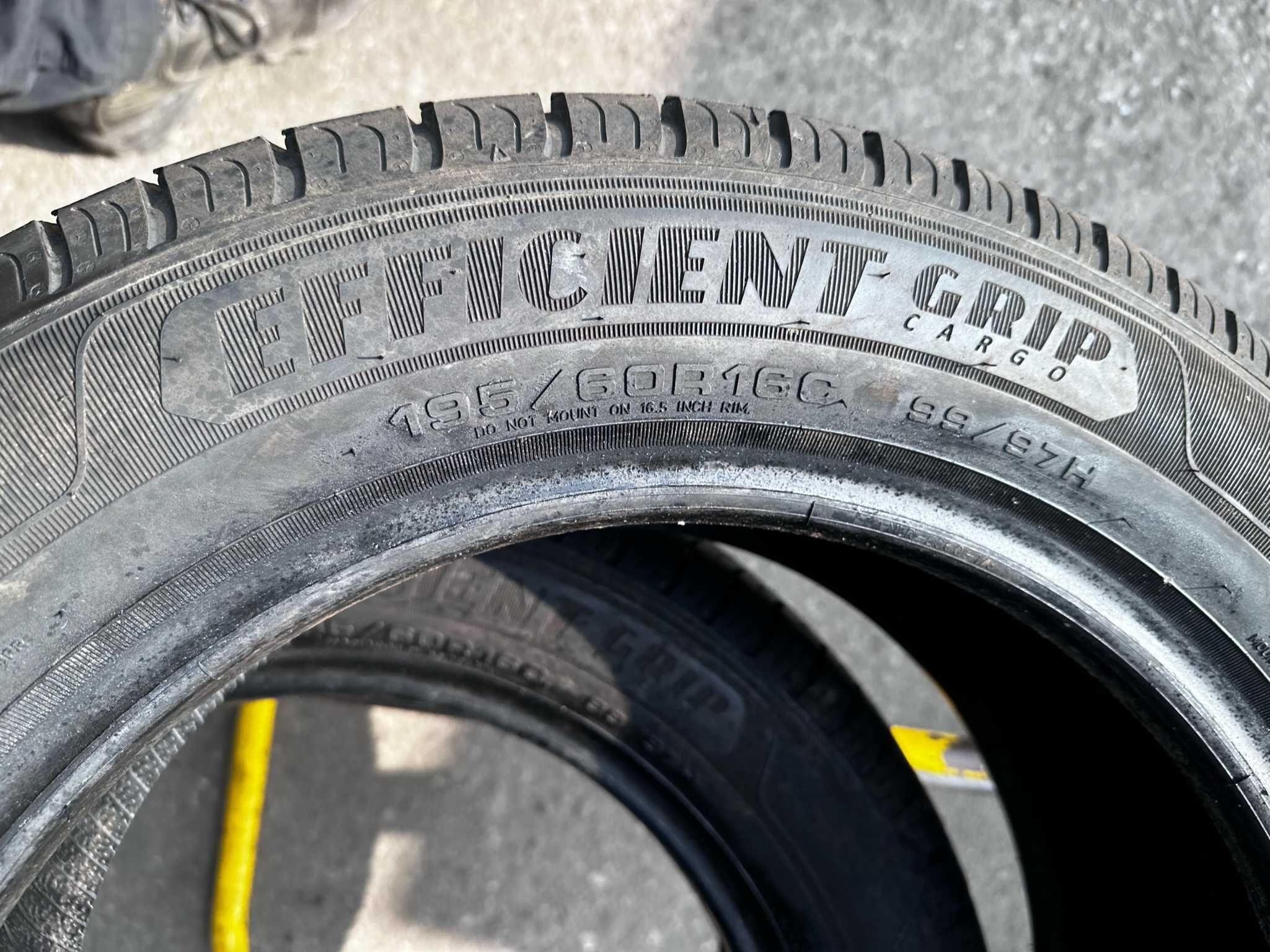 2 Opony Letnie 195/60R16C 99/97H GOODYEAR EfficientGripCargo 8.2MM 22r