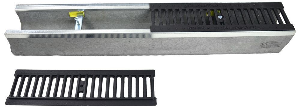Kanał Odpływ DN100 H130 C250 13x14cm korytko betonowe ruszt żeliwny