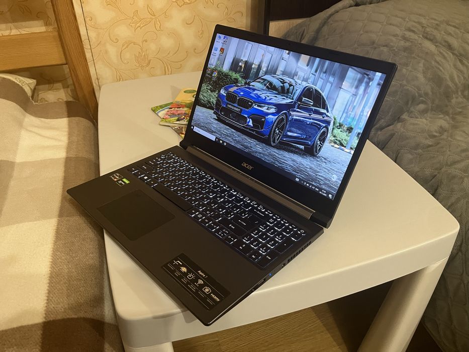 Потужний ігровий ноутбук Acer Aspire 7 (Ryzen 5 6ядер, GTX 1650)