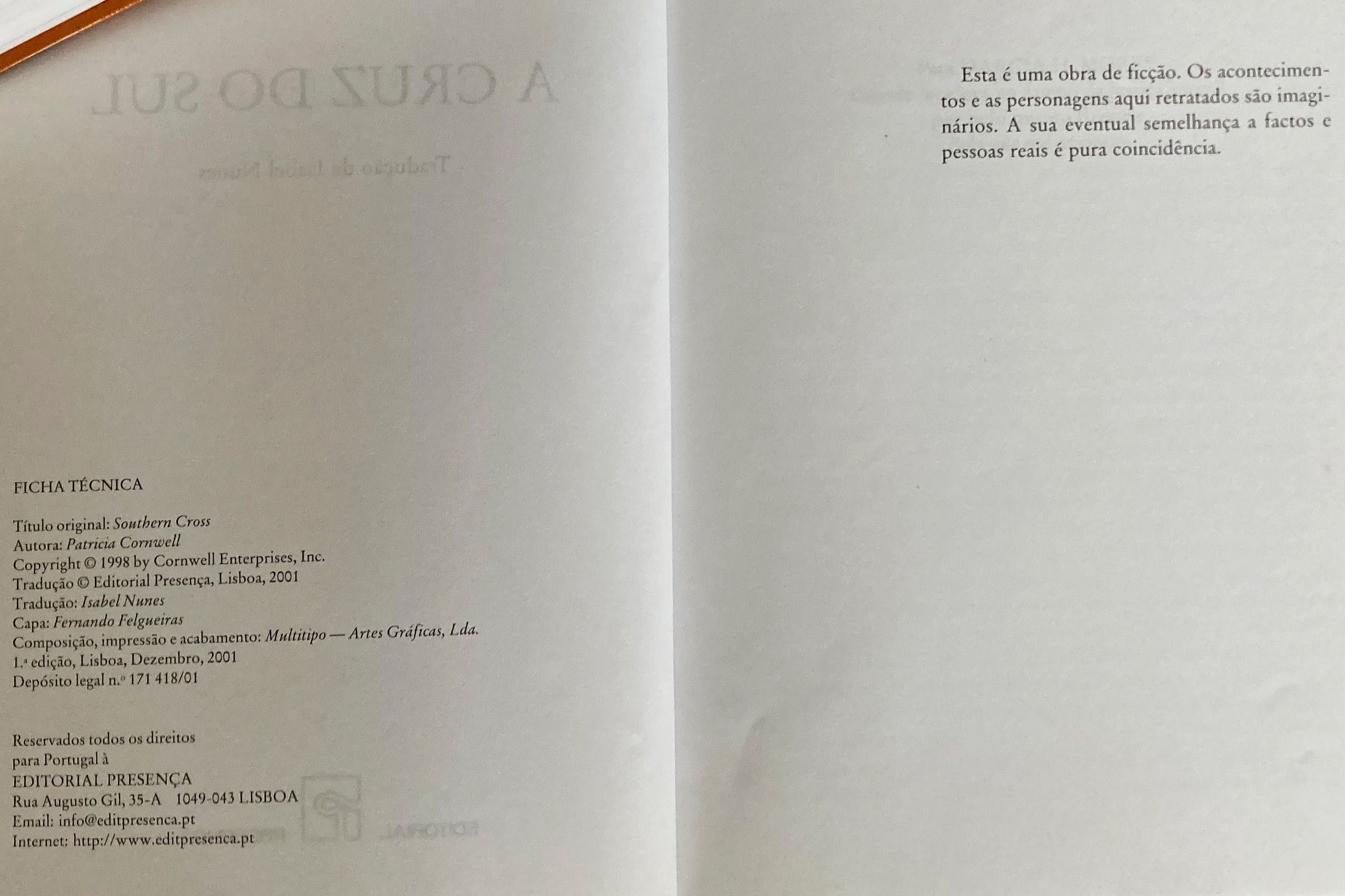 “A Cruz do Sul” de Patricia D. Cornwell