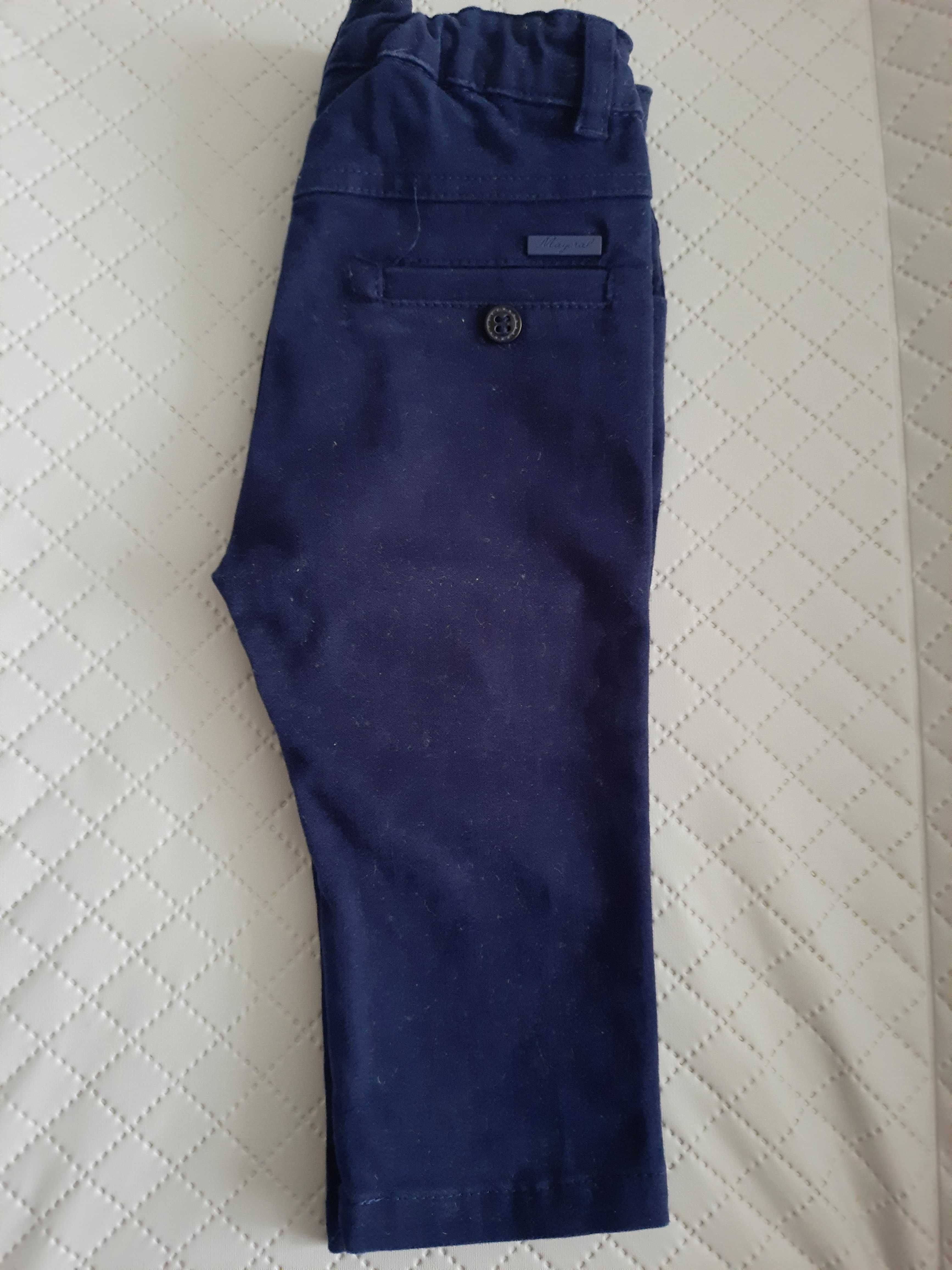 Spodnie spodenki jeansy dżinsy MAYORAL roz. 68, 6M, SUPER STAN