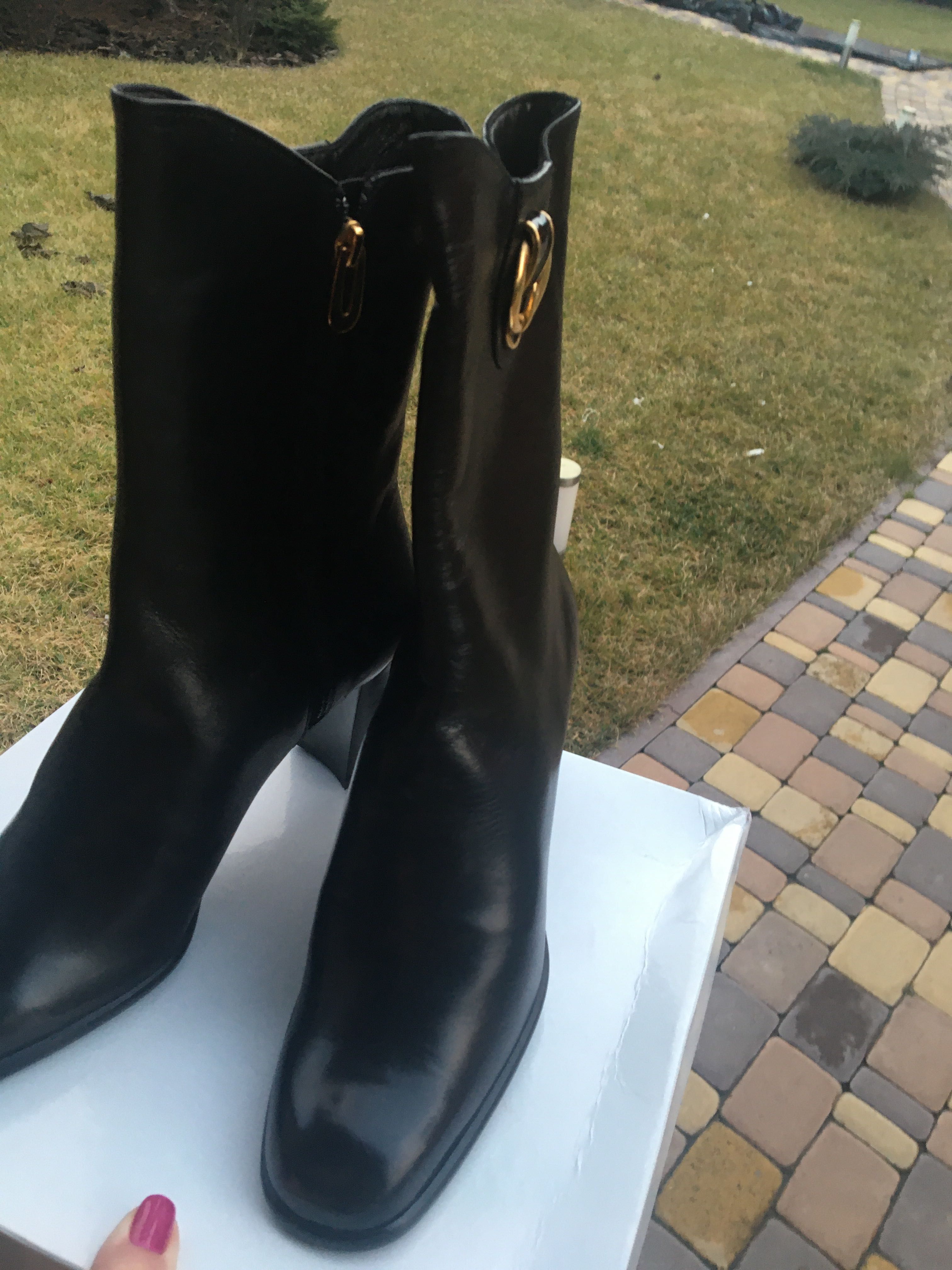 Ботинки Италия, натуральная кожа, размер 38, зимние, натуральный мех
