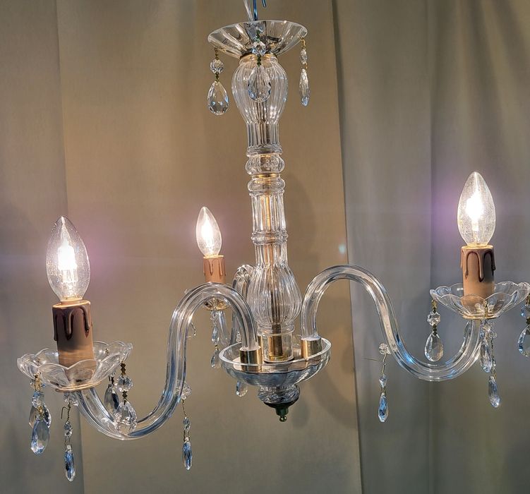 Candeeiro lustre vidro