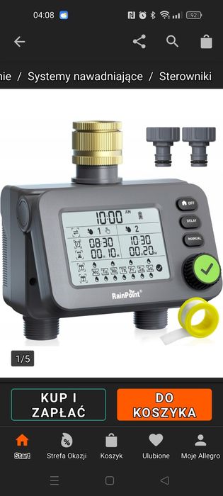 Zegar sterownik do nawadniania