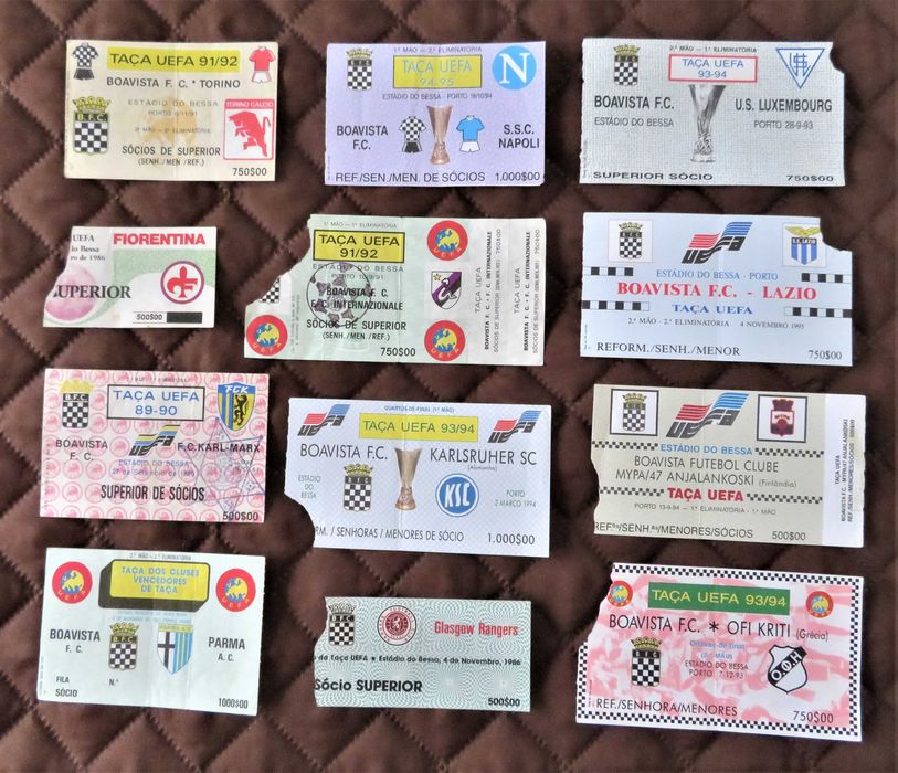 BOAVISTA Europeu - Bilhetes de Futebol (Antigos)