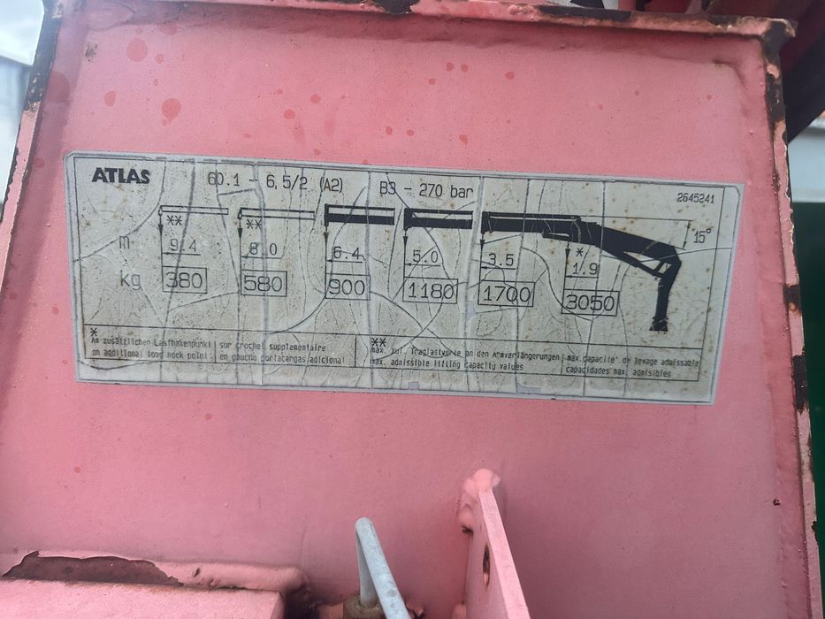 Легий Кран маніпулятор Atlas 60.1  1998p 6.5m palfinger hiab hmf fassi
