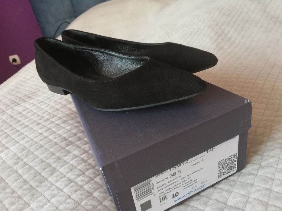 Czarne baleriny Ryłko 36,5