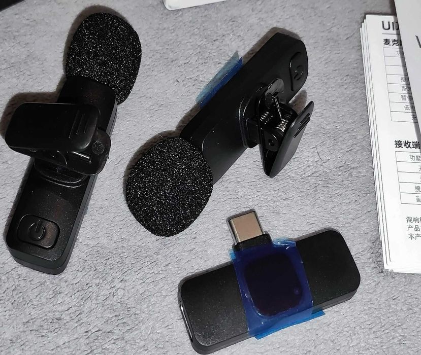 Петличка - микрофон, радио микрофон 2 в 1 Seender K-9 (новый)