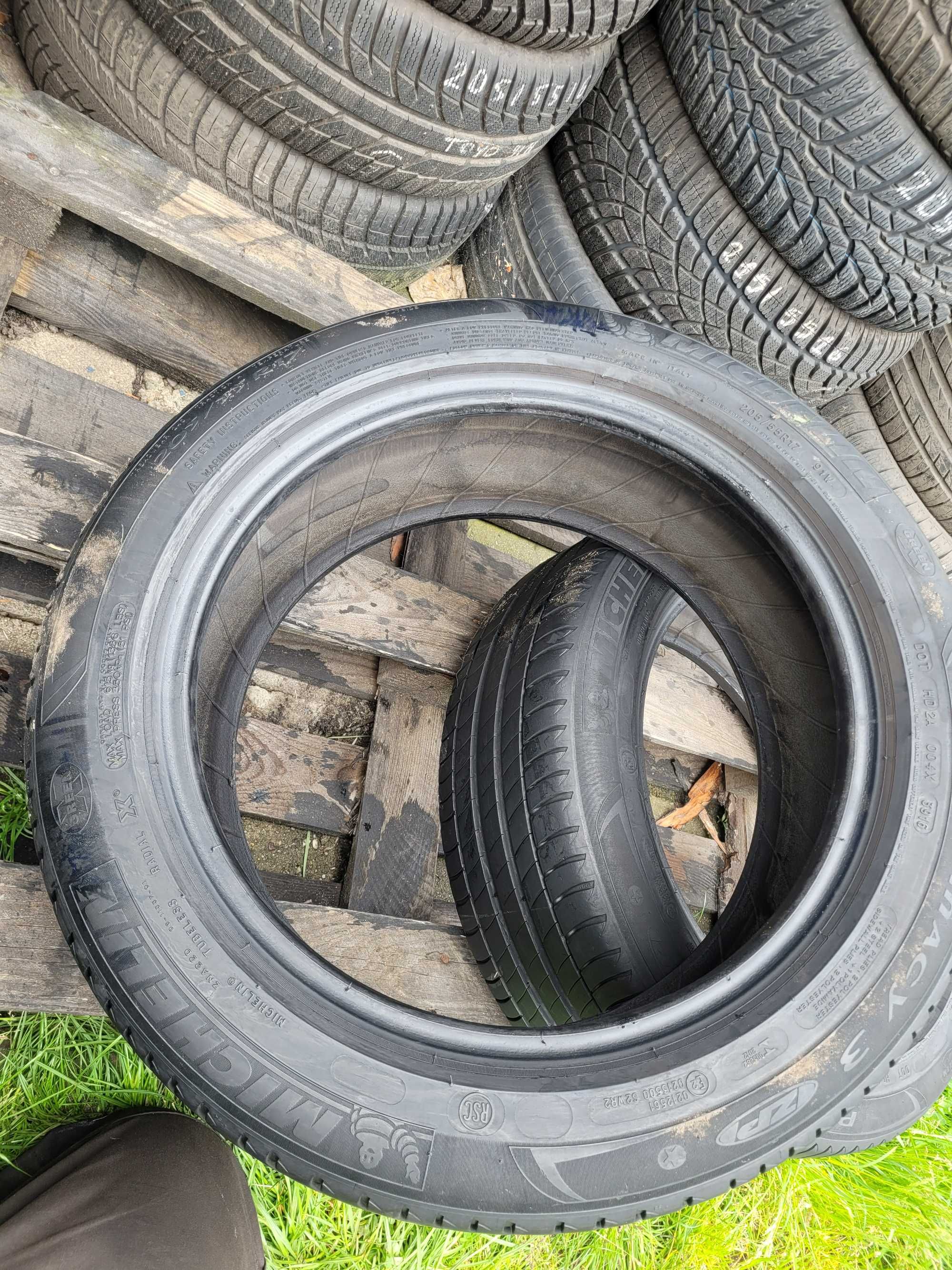 Opony Letnie 205/55R17 Michelin Primacy 3 2sztuki Montaż RSC