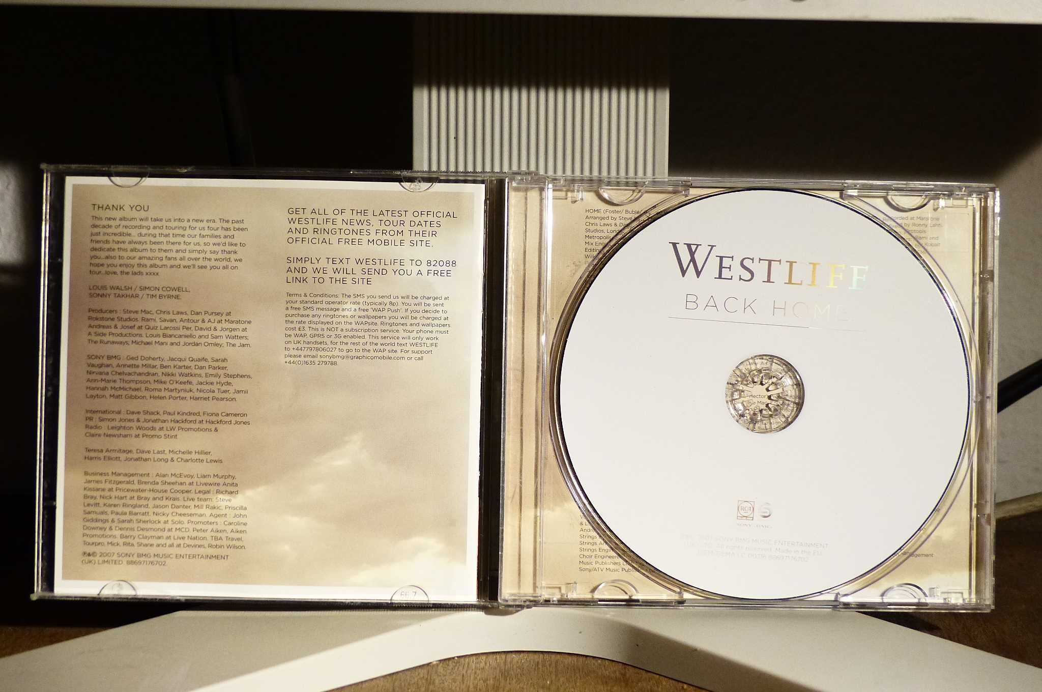 CD  Westlife - Back Home DB+