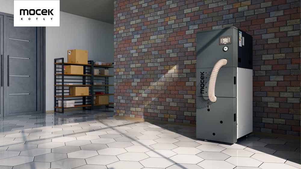 Kocioł na pellet, Drewno Moceko OXYPELL 12kW, piec dotacje OD RĘKI ZUM