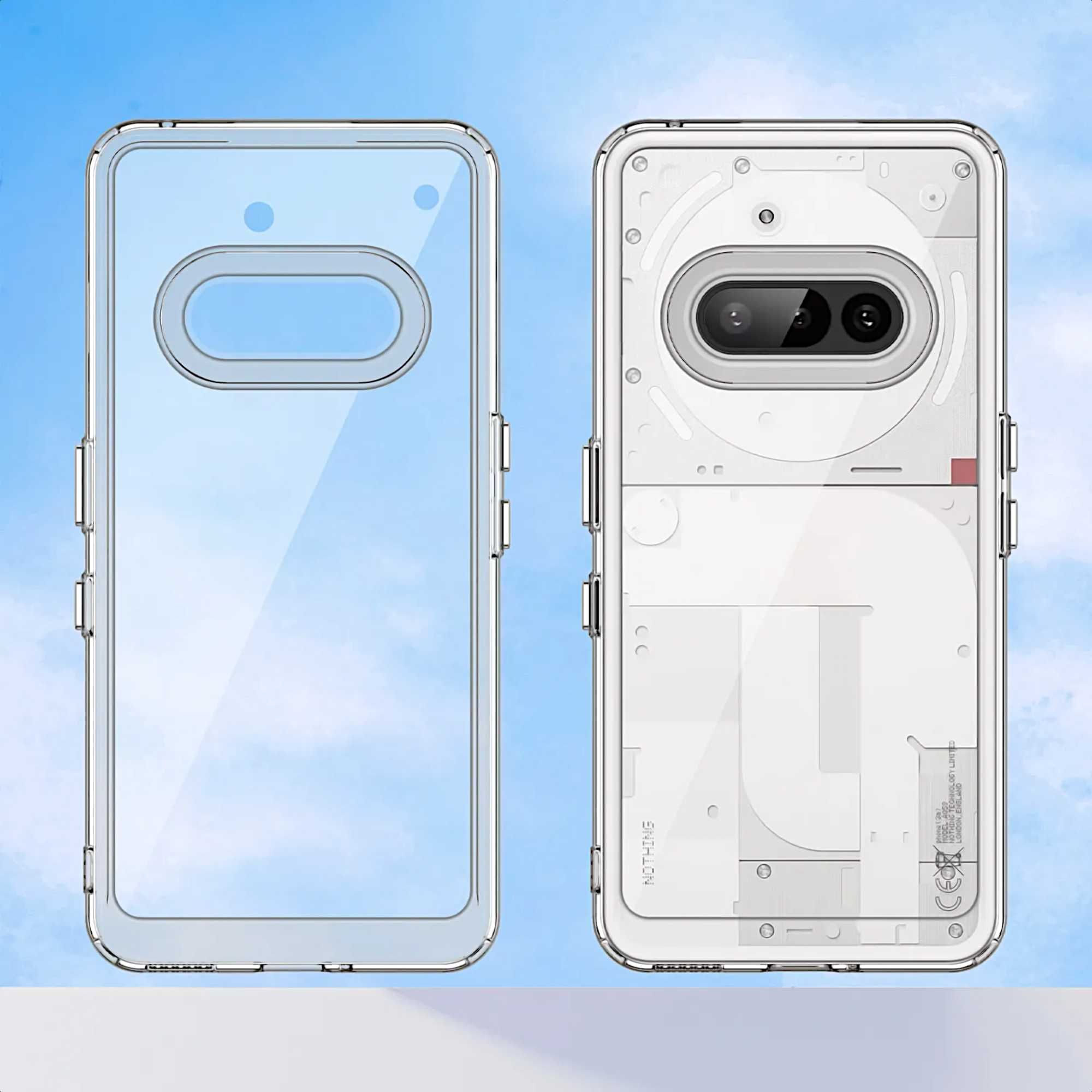 Etui ELEVATE HEXAGON do NOTHING Phone 3a - Clear