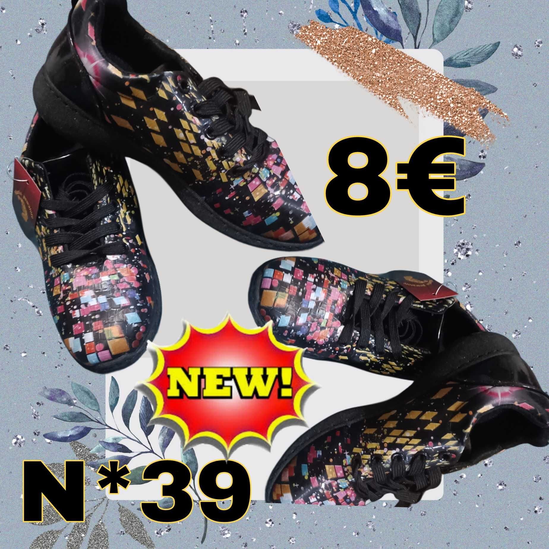 Tênis multicolorido