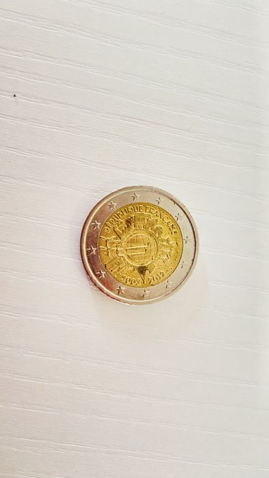 Moeda 2€ ediçao 10 anos França