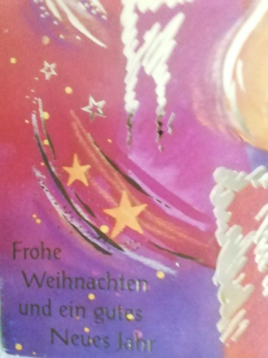 Postal de Natal, alemão