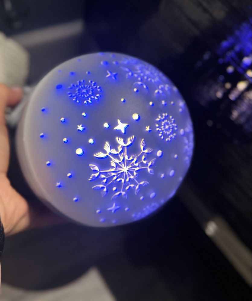Świąteczna kula LED projektor