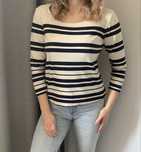 Maison Scotch bawełniana bluzka w paski basic minimalizm M L