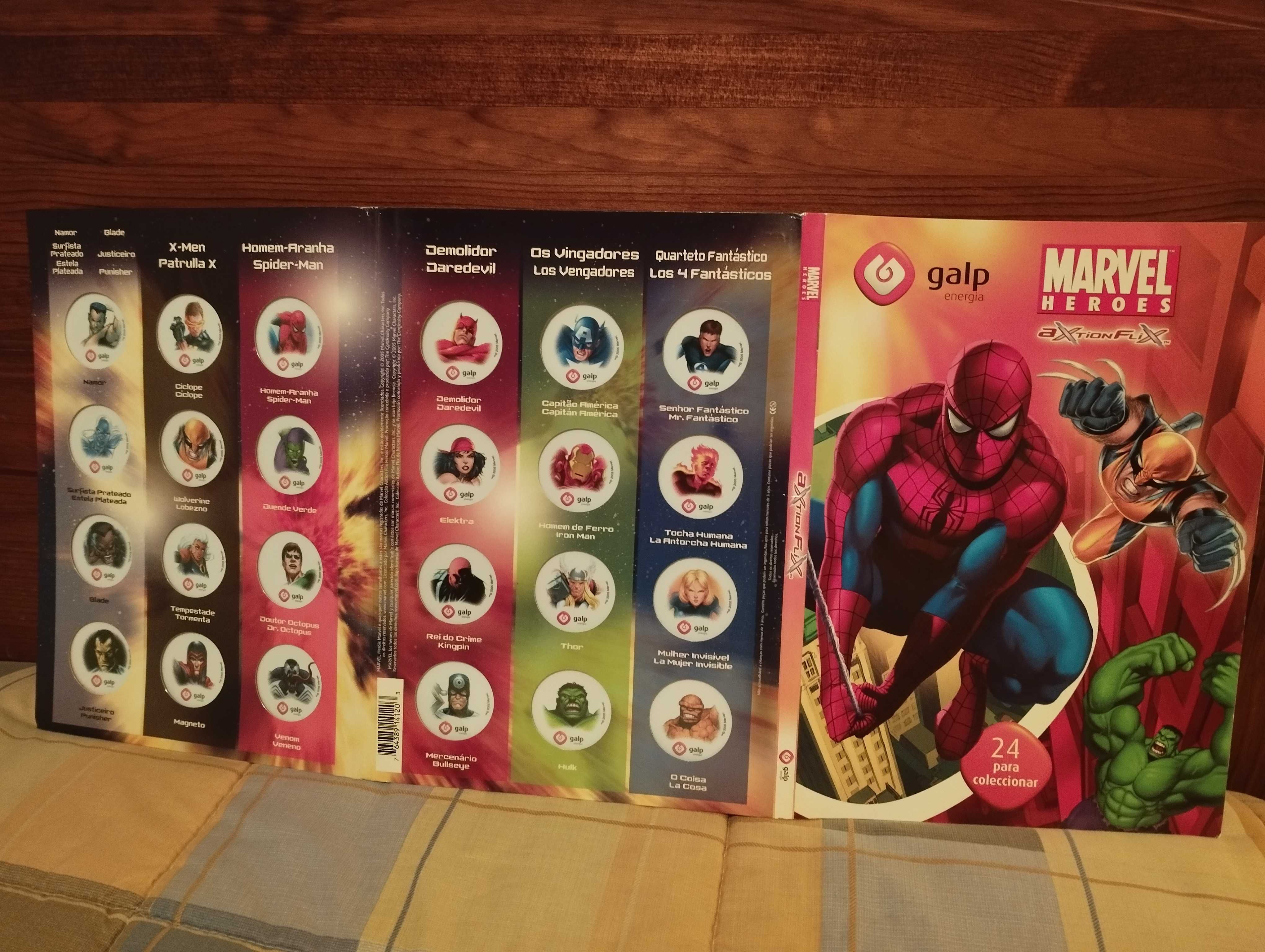 Cromos Holográficos Marvel Heroes Axtion Flix