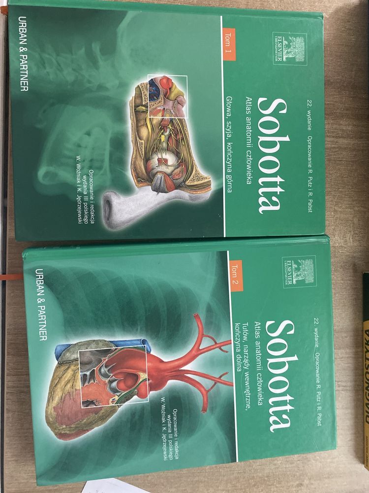 Atlas anatomii czlowieka Sobotta dwa tomy