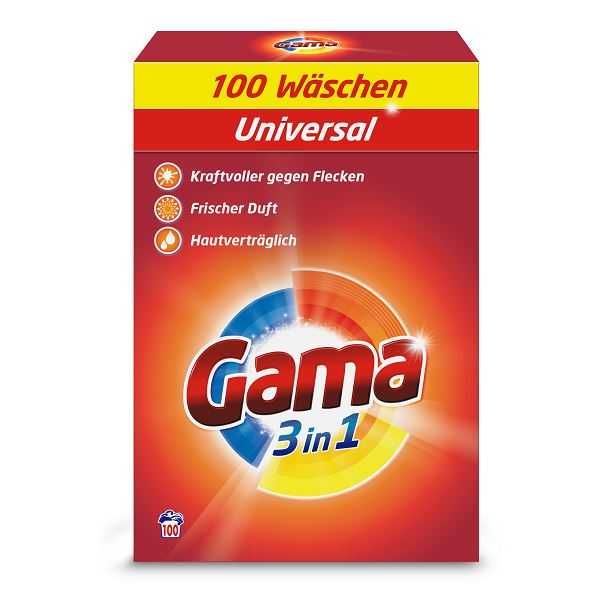 Gama Vizir 100p 6kg proszek do prania uniwersalny DE