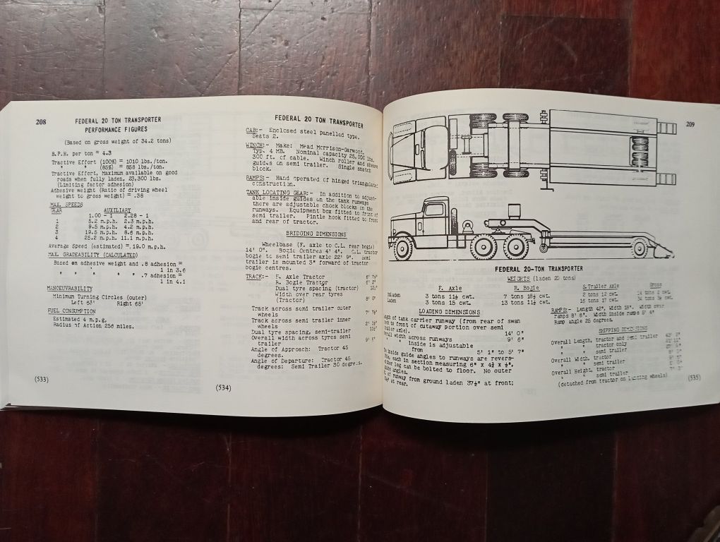 Livro sobre veículos de transporte da segunda guerra mundial