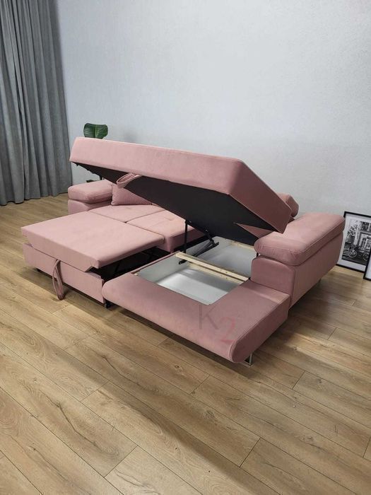 Narożnik ALEX MINI, rogówka, USB rozkładana kanapa sofa +GRATIS