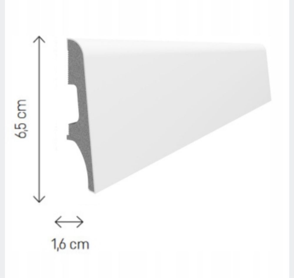 Listwa przypodlogowa biata VOX Espumo ESP 101