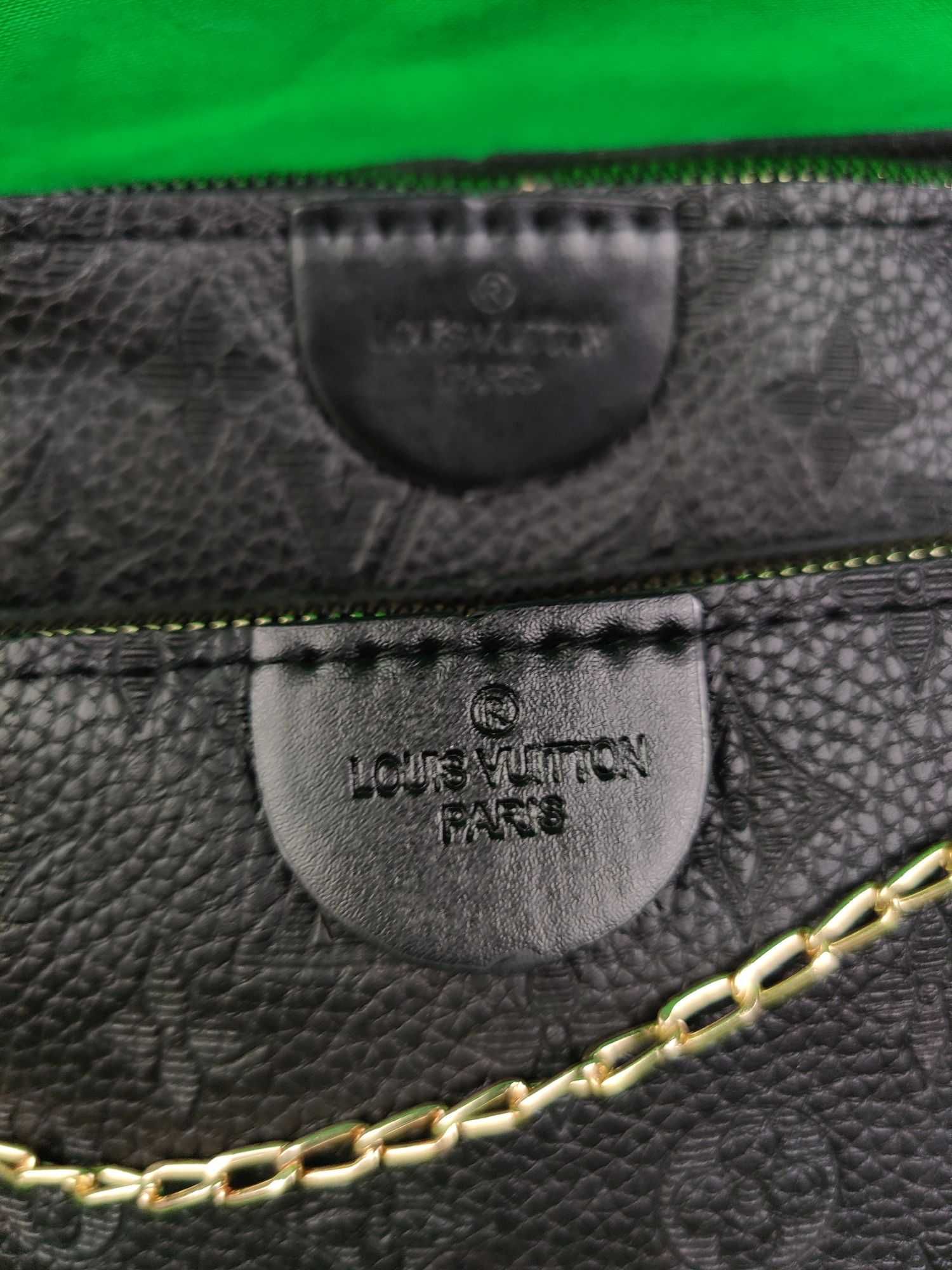 Torebka damska Louis Vuitton torba 3in1 nowa monogram czarna logowana