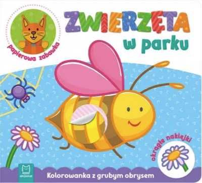 Zwierzęta w parku. Kolorowanka z grubym obrysem - Agnieszka Bator