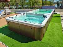 Swim spa - 5.8m -basen z przeciw prądem + jacuzzi - gwarancja 24mc
