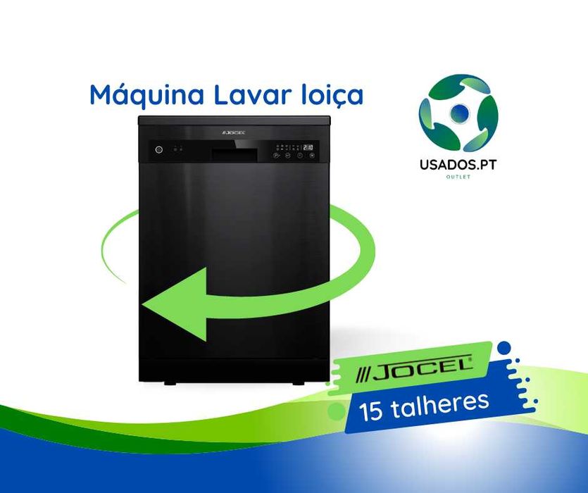 Máquina de Lavar Loiça Inox Preto 15 talheres Jocel