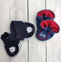 Пинетки, носочки, тапочки  для новорожденных на мальчика. 0-3 мес