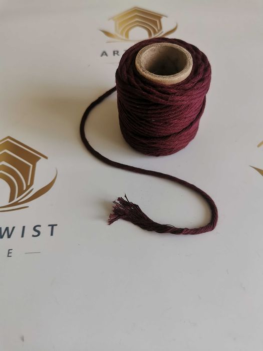 Sznurek bawełniany do makramy 100% bawełna 3MM 20M PROWANSJA