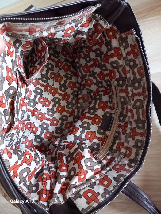 Gucci duża torebka szoperka z płótna