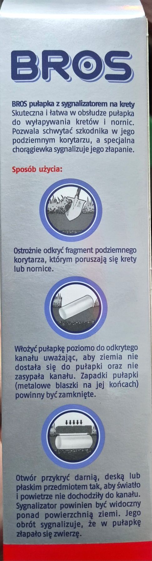Pułapka na krety z sygnalizatorem