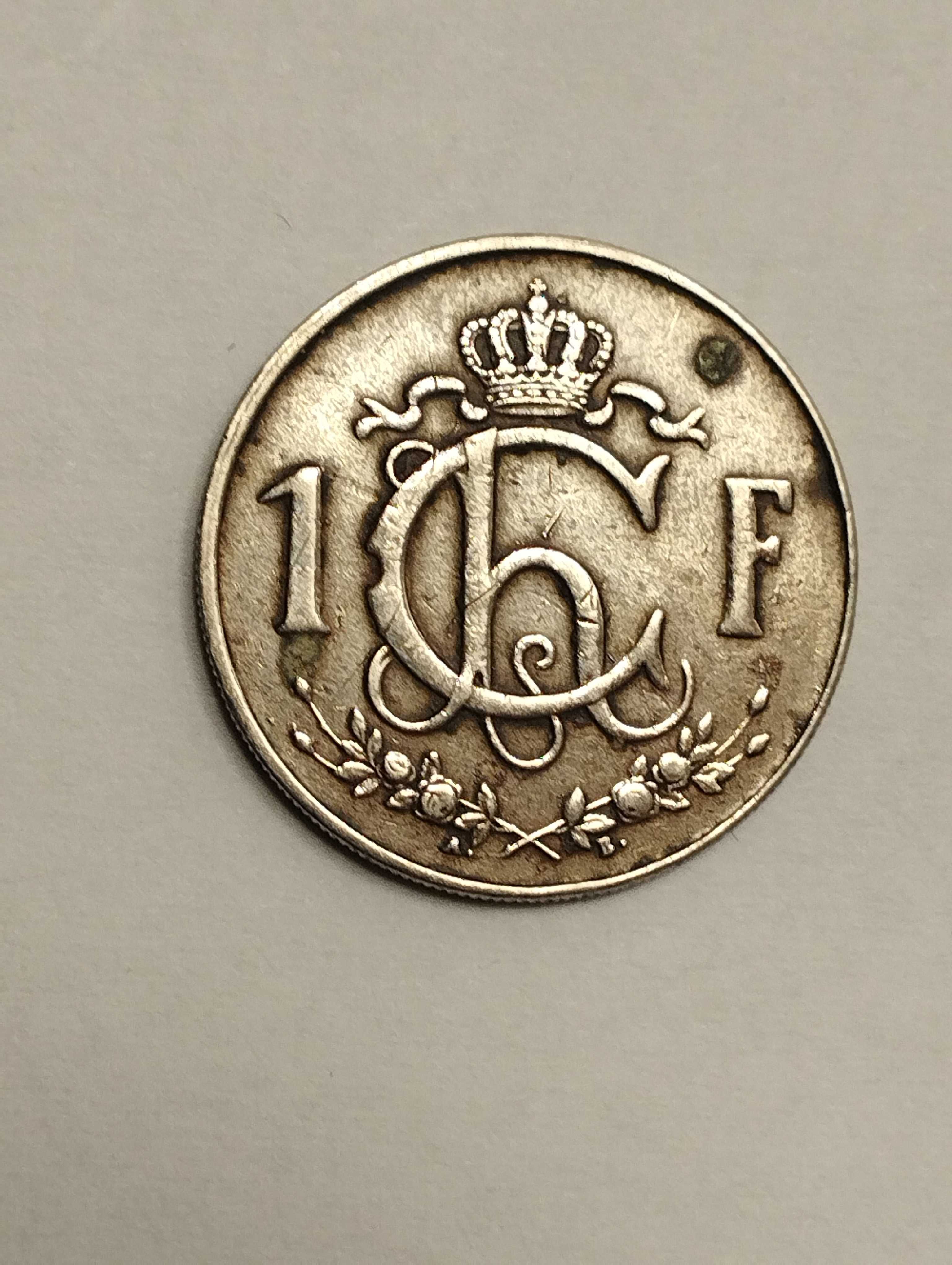 Sprzedam monetę  Luksemburg 1 frank 1960r. stan db.