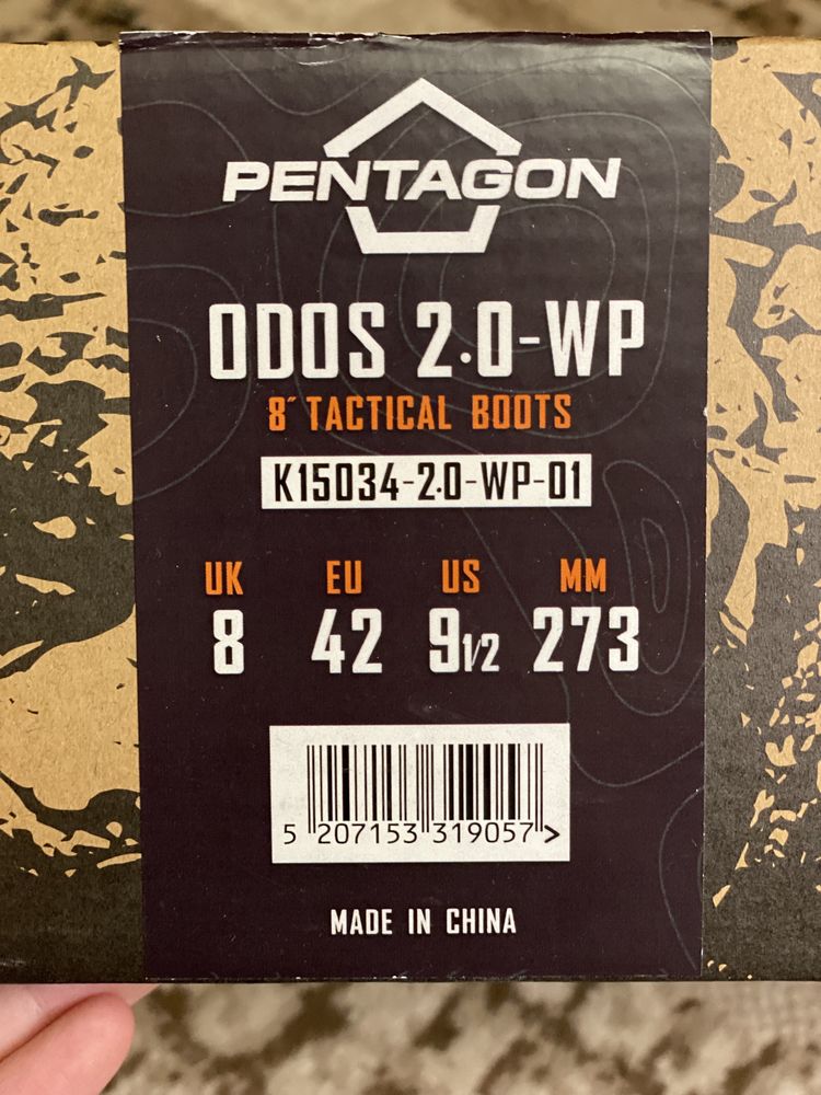 Тактичні водонепроникні черевики Pentagon Odos 2.0