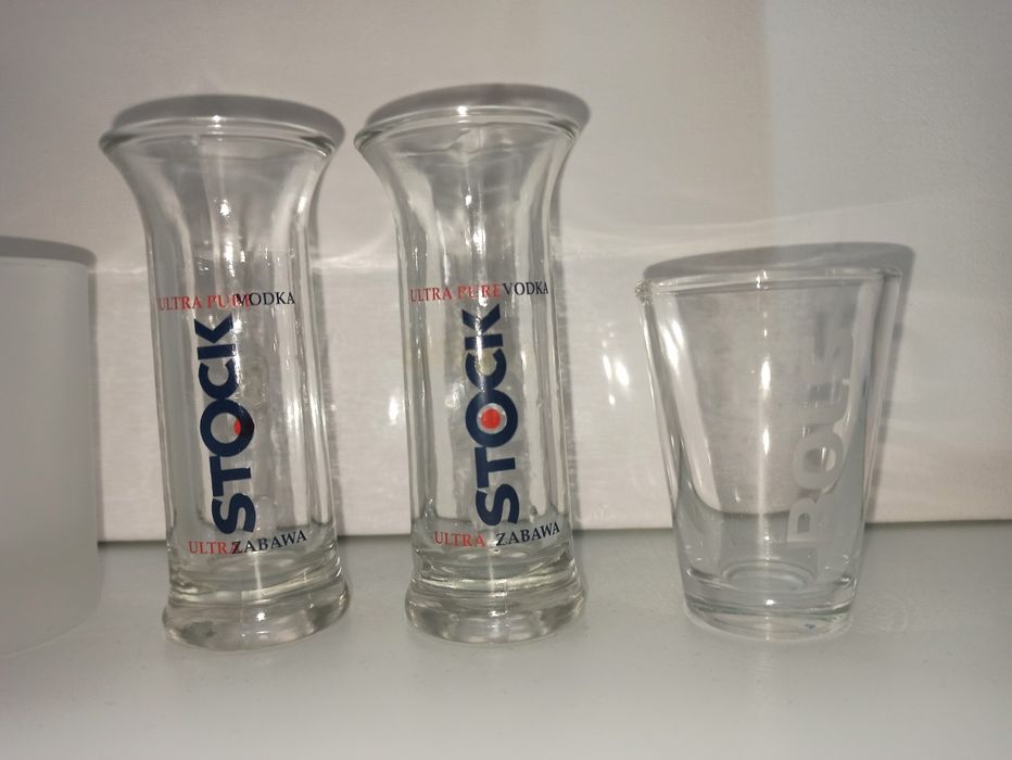 Zestaw dużych kieliszków Stock bols żubrówka Jagermeister