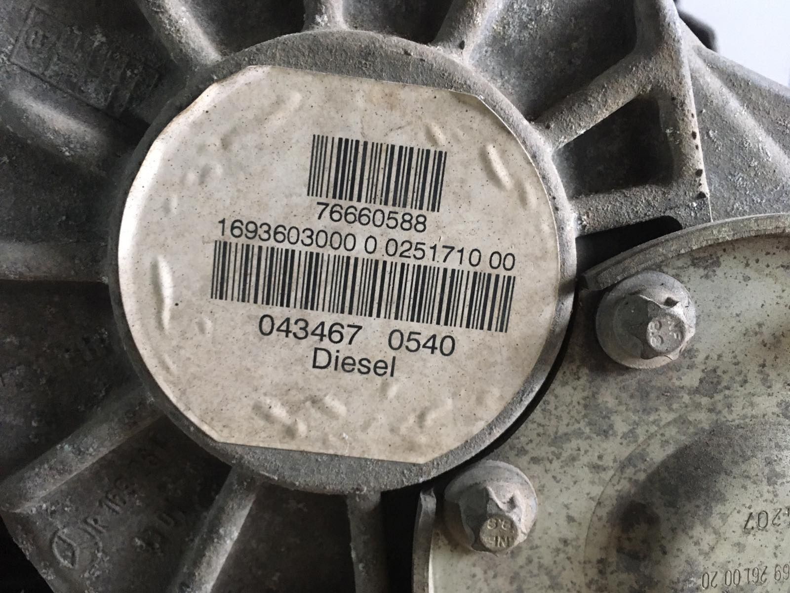 КПП МКПП коробка передач Mercedes W245 W169 om640 B kl. Akl.