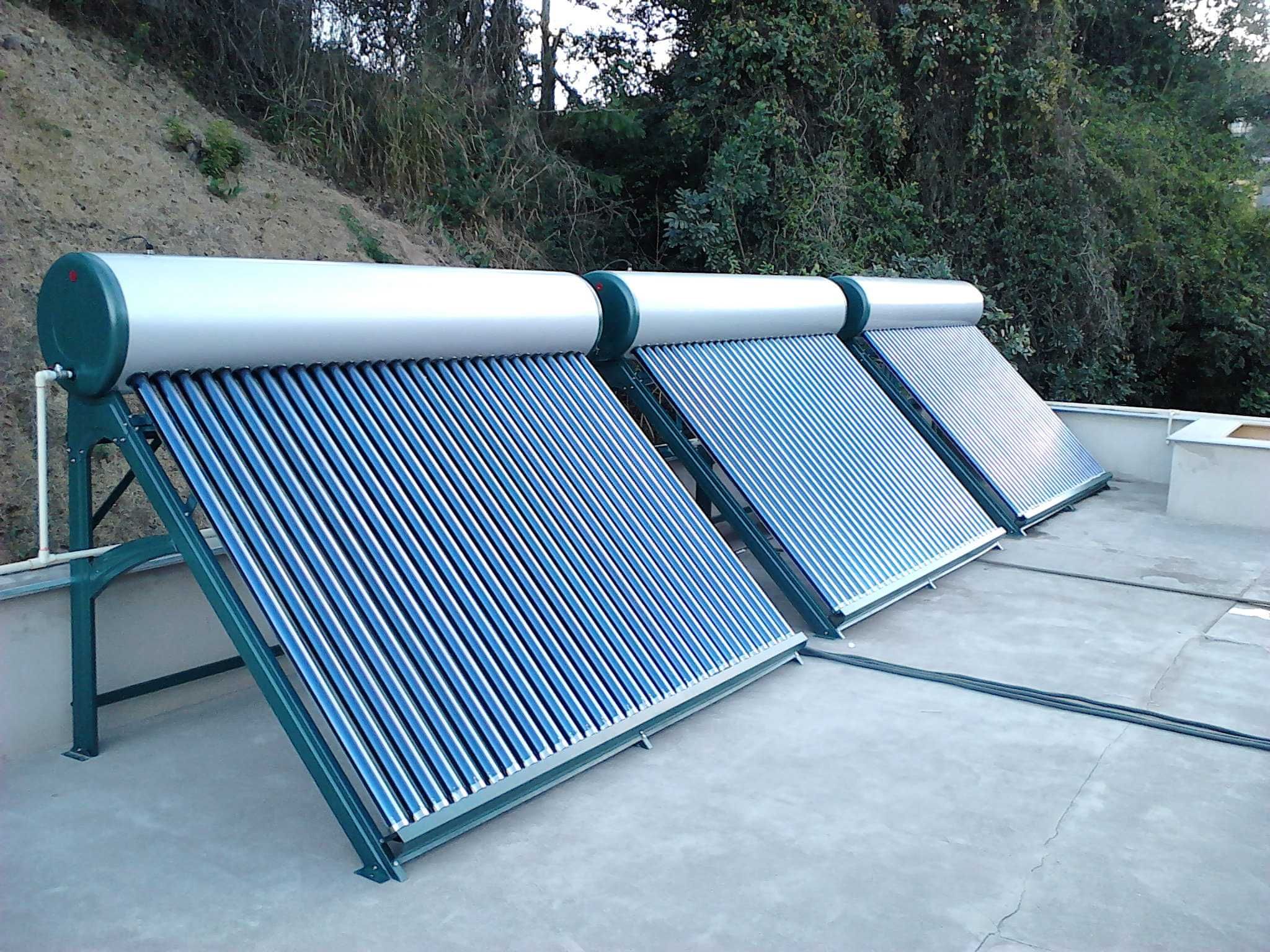 Painel Solar Termossifão 300L INOX 30 Tubos Vácuo