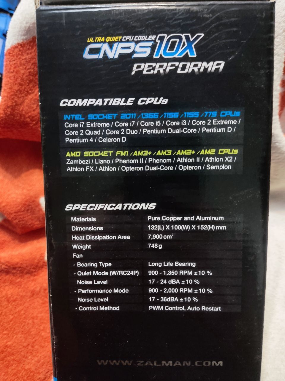Zalman cnps 10x performa cooler кулер