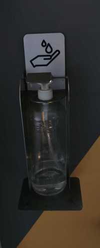 Dozownik łokciowy ze stali nierdzewnej do dezynfekcji dłoni/mydła 30cm
