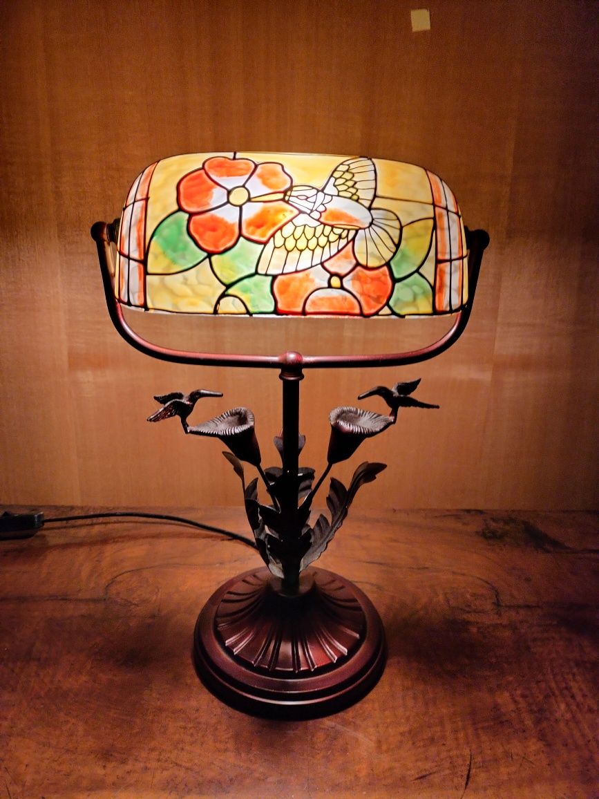 Lampa gabinetowa biurkowa Tiffany