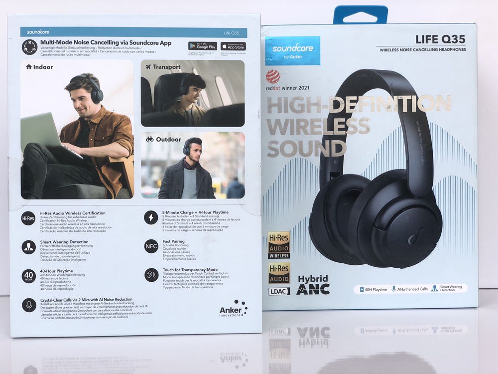 Навушники Anker SoundCore Life Q35 (A3027) Сині